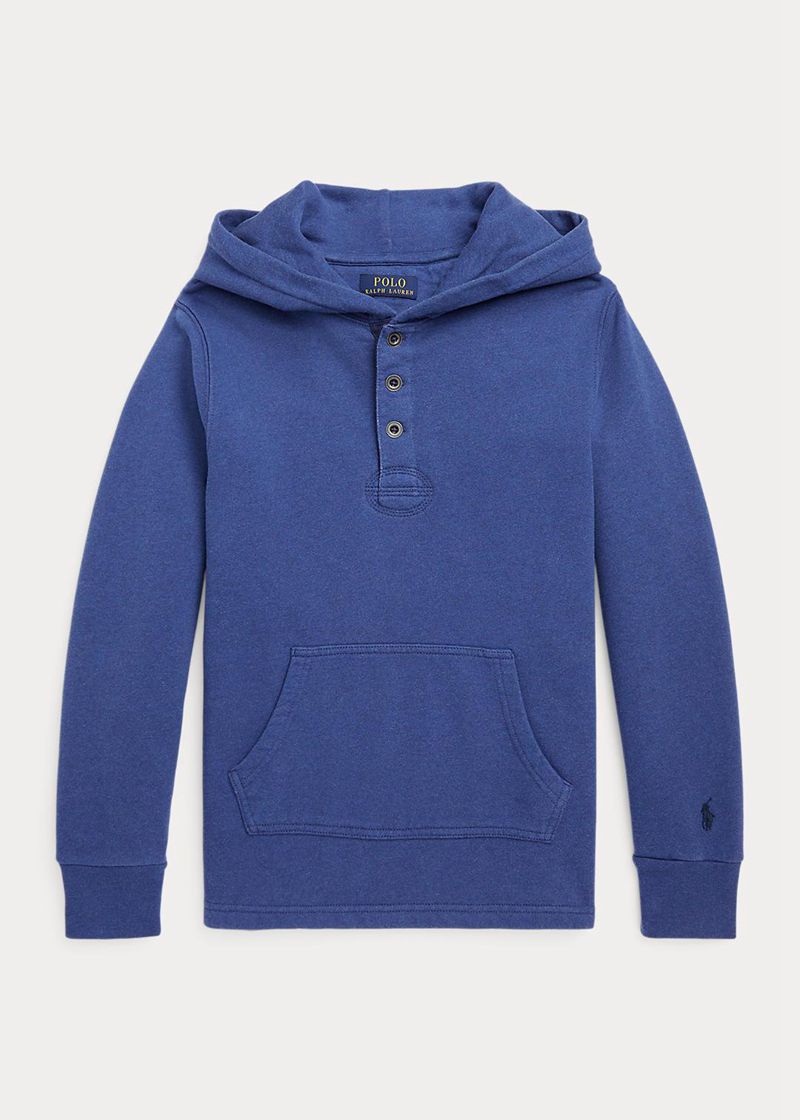 ラルフ ローレン パーカー ボーイ 青 6-14 年 コットン Terry SJHMN9051